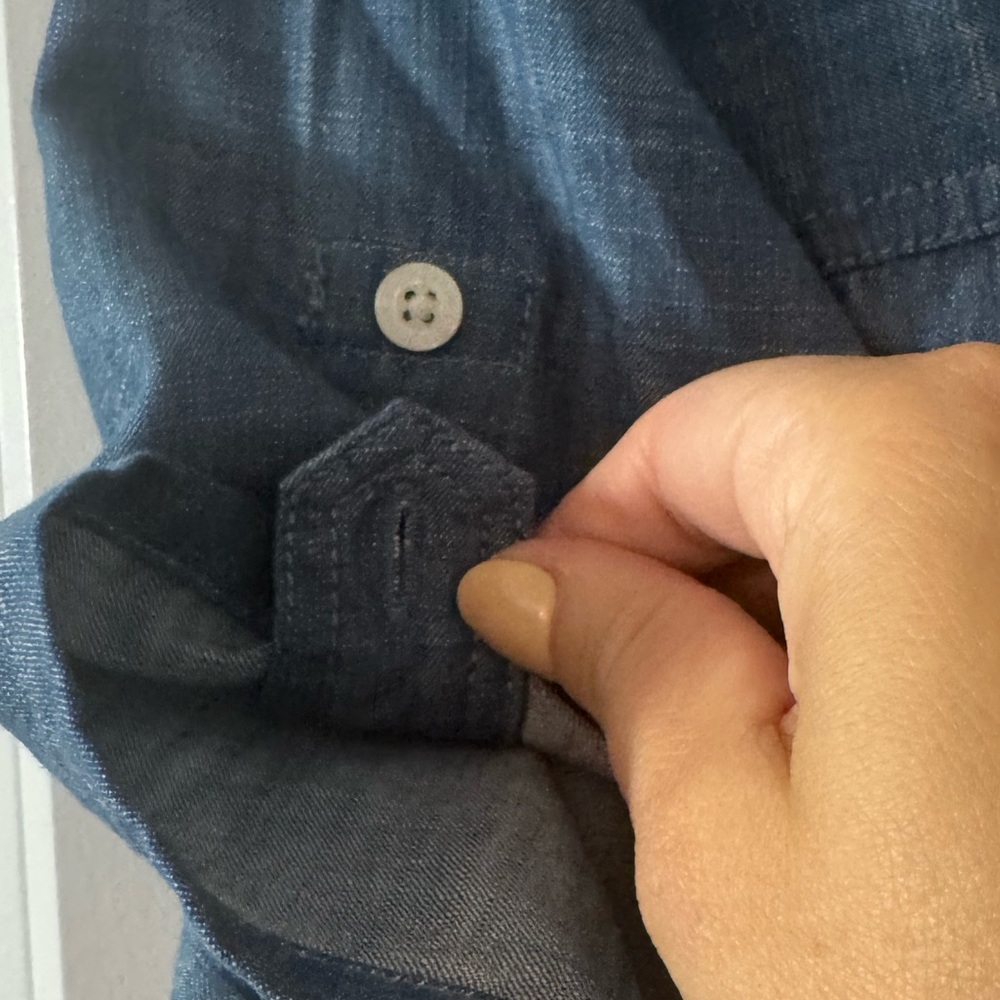 Patagonia Blue Chambray Shirt Dress - Picture 6 of 6